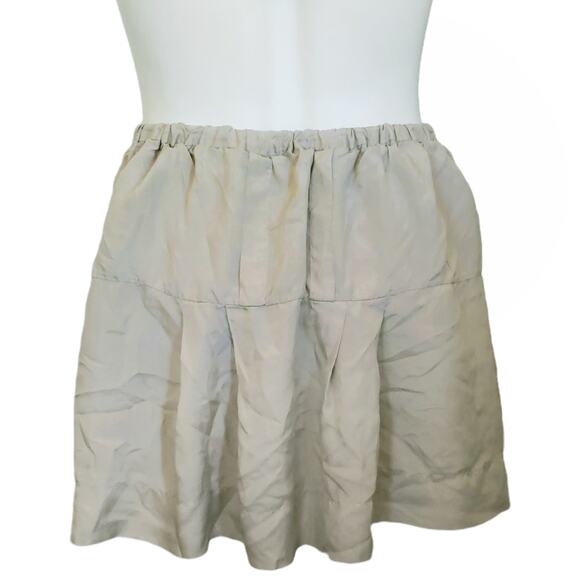 ISABEL MARANT silk mini skater skirt in champagne Size 1 S - Picture 3 of 6